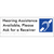 Hearing Assistance Available, Please Ask for a Receiver