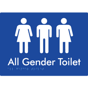 All Gender Toilet - Braille Tactile Signs Aust.