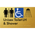 Unisex Accessible Toilet LH & Shower w/ Air Lock