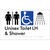 Unisex Accessible Toilet LH & Shower w/ Air Lock