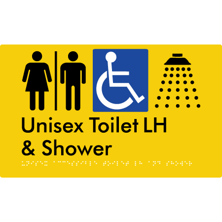 Unisex Accessible Toilet LH & Shower with Airlock