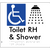 Accessible Toilet & Shower LH / RH