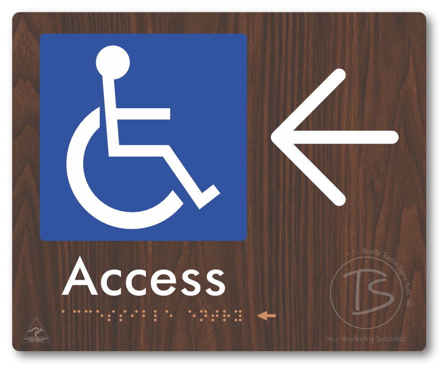 Accessible Entry with Large Directional Arrow