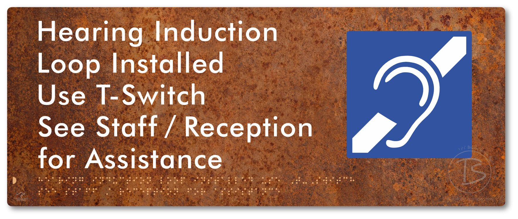 Hearing Induction Loop Installed Use T-Switch. See Staff / Reception for Assistance