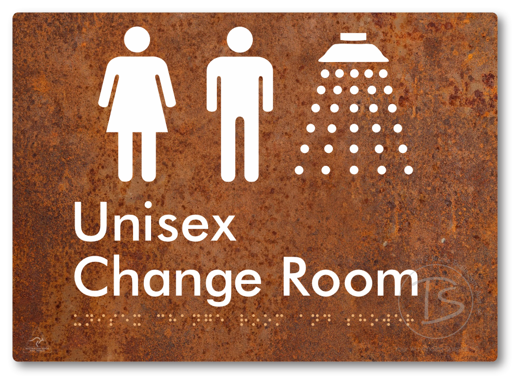 Unisex Change Room and Shower - Braille Tactile Signs Aust.