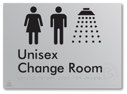 Unisex Change Room and Shower - Braille Tactile Signs Aust.