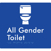 All Gender Toilet - Braille Tactile Signs Aust.