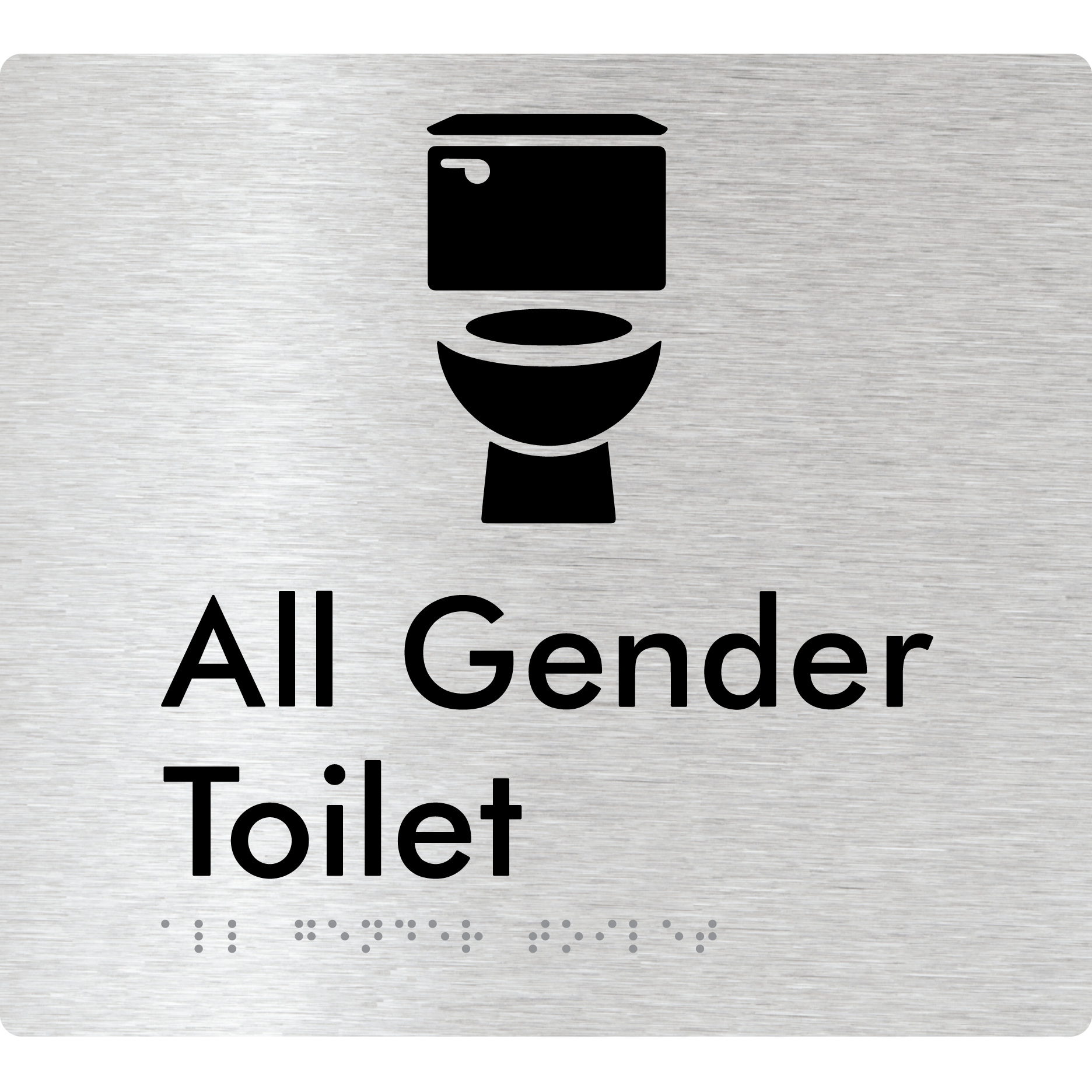 All Gender Toilet - Braille Tactile Signs Aust.