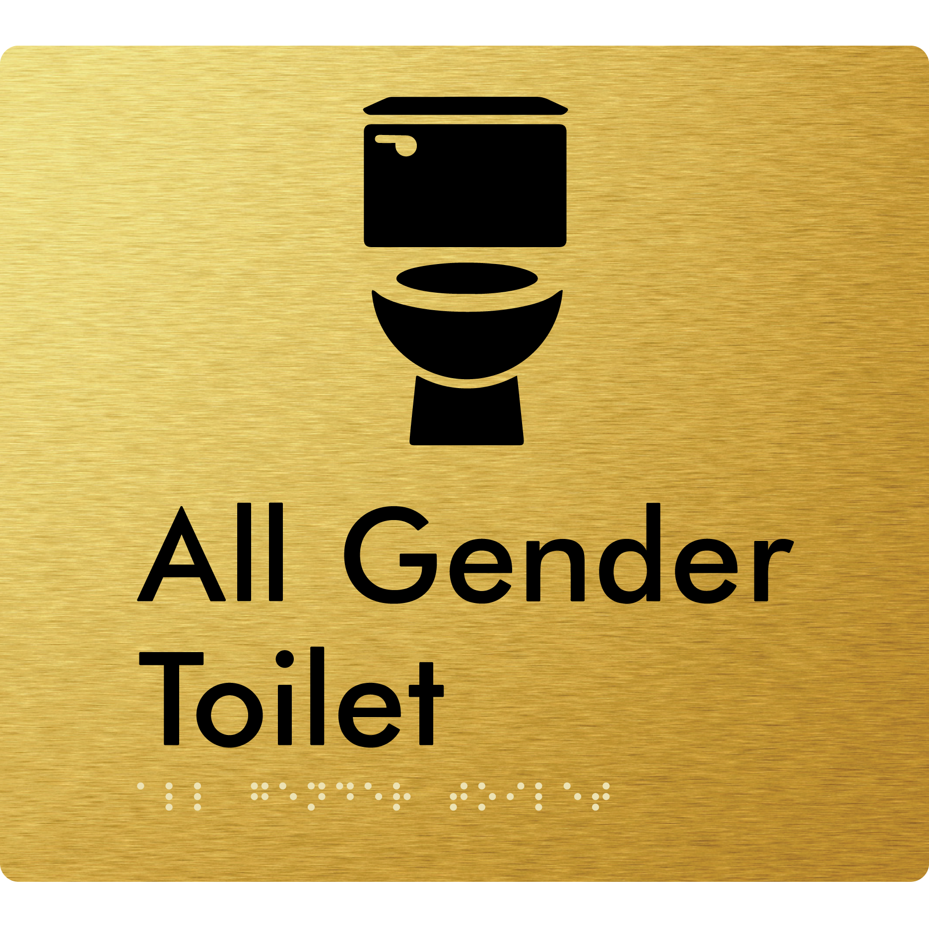 All Gender Toilet - Braille Tactile Signs Aust.