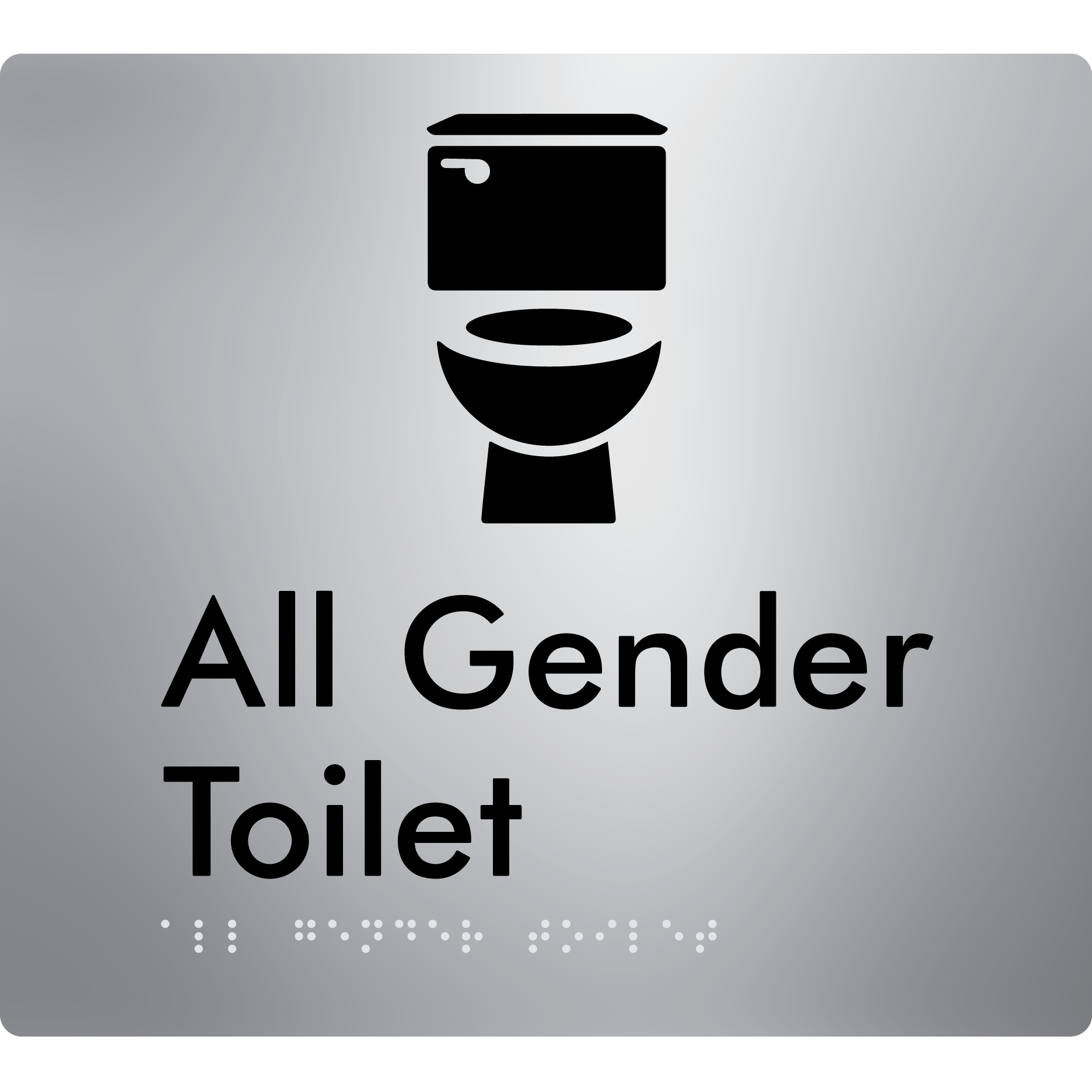 All Gender Toilet - Braille Tactile Signs Aust.