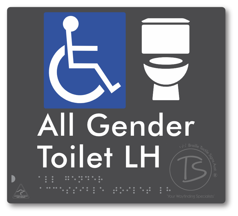 All Gender Accessible Toilet LH or RH