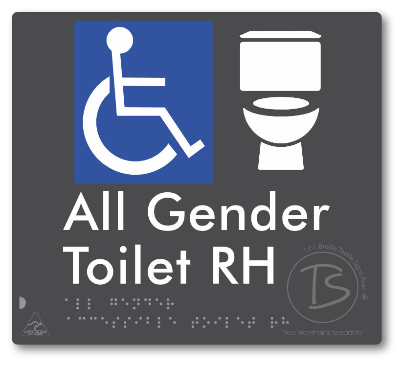 All Gender Accessible Toilet LH or RH