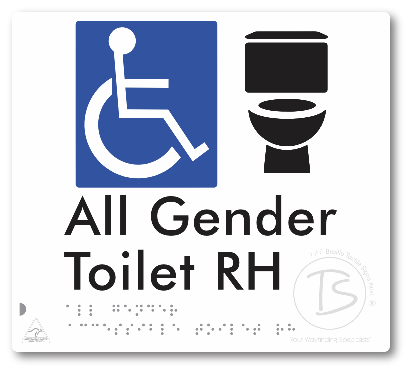 All Gender Accessible Toilet LH or RH