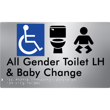 All Gender Accessible Toilet LH / RH & Baby Change