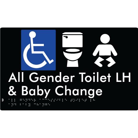All Gender Accessible Toilet LH / RH & Baby Change