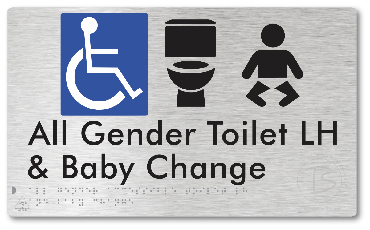 All Gender Accessible Toilet LH or RH & Baby Change