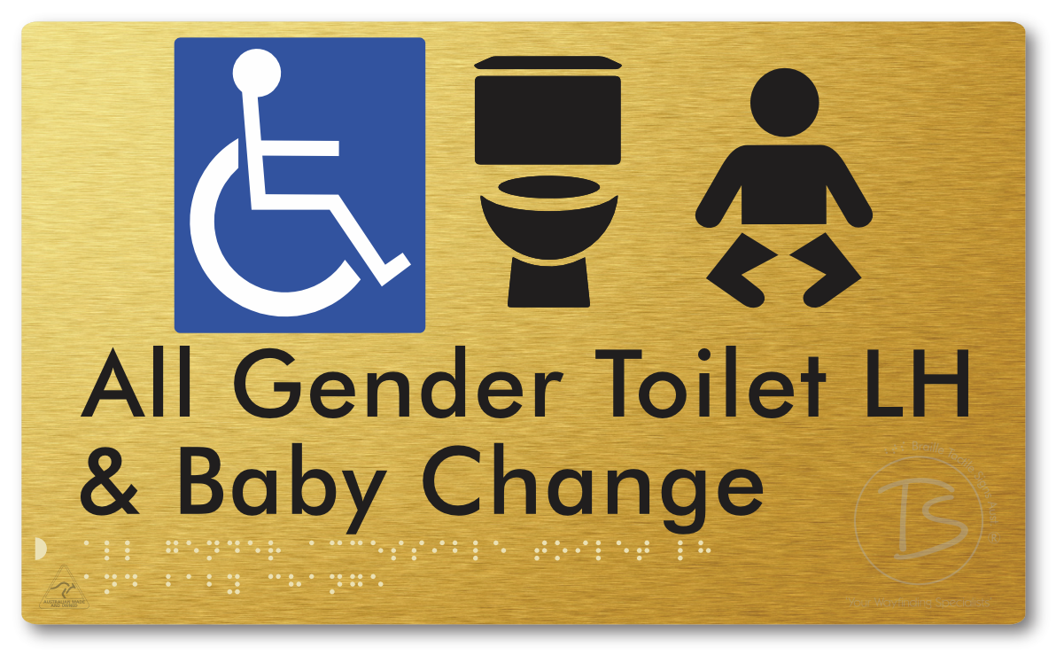 All Gender Accessible Toilet LH or RH & Baby Change