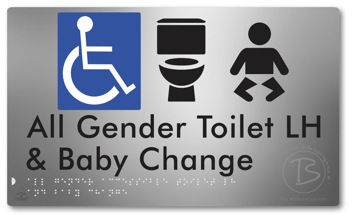 All Gender Accessible Toilet LH or RH & Baby Change