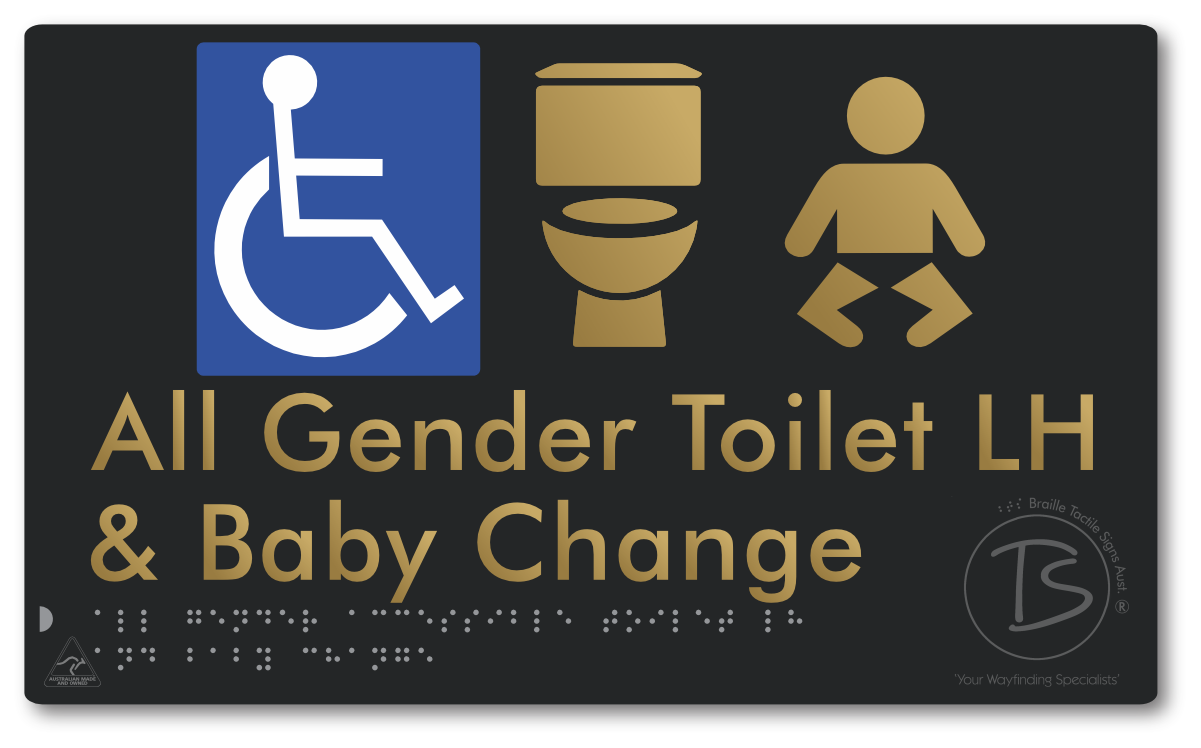 All Gender Accessible Toilet LH or RH & Baby Change