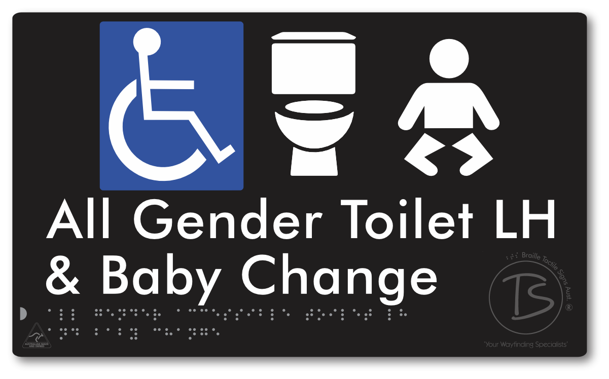 All Gender Accessible Toilet LH or RH & Baby Change