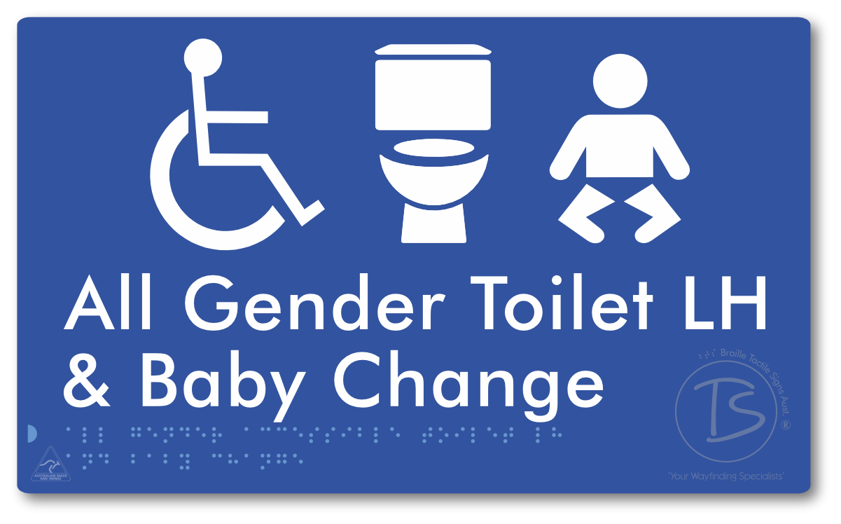 All Gender Accessible Toilet LH or RH & Baby Change