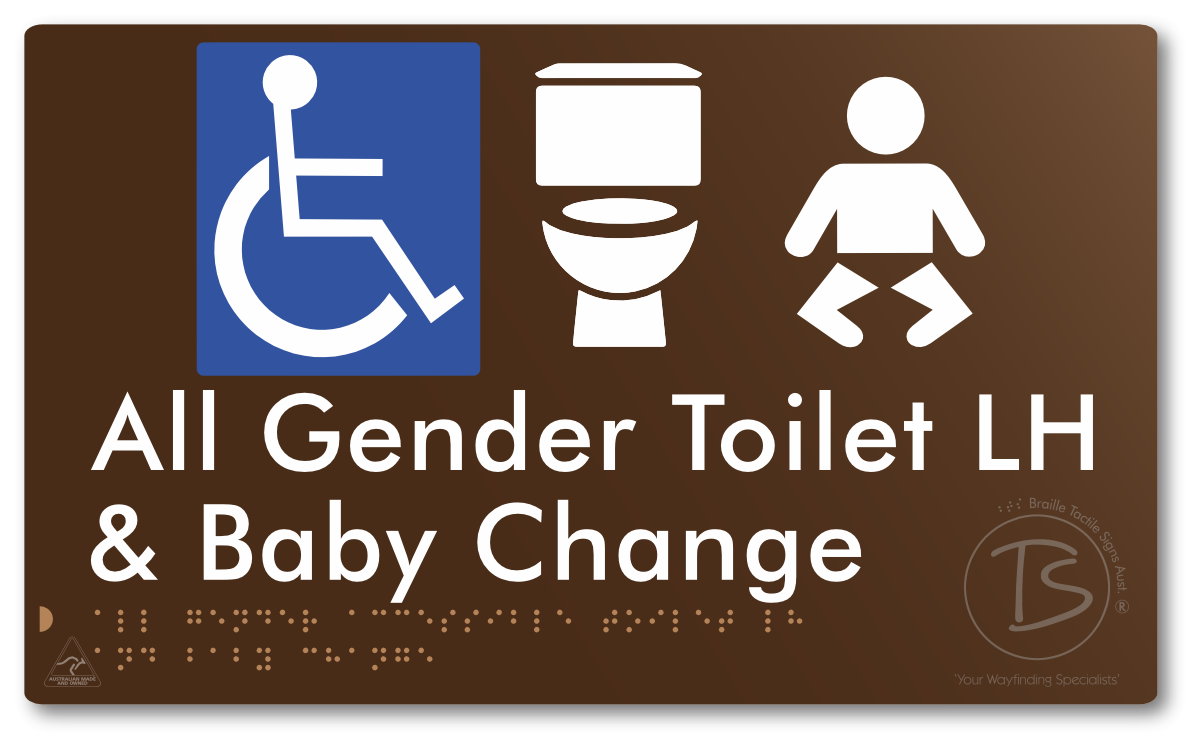 All Gender Accessible Toilet LH or RH & Baby Change