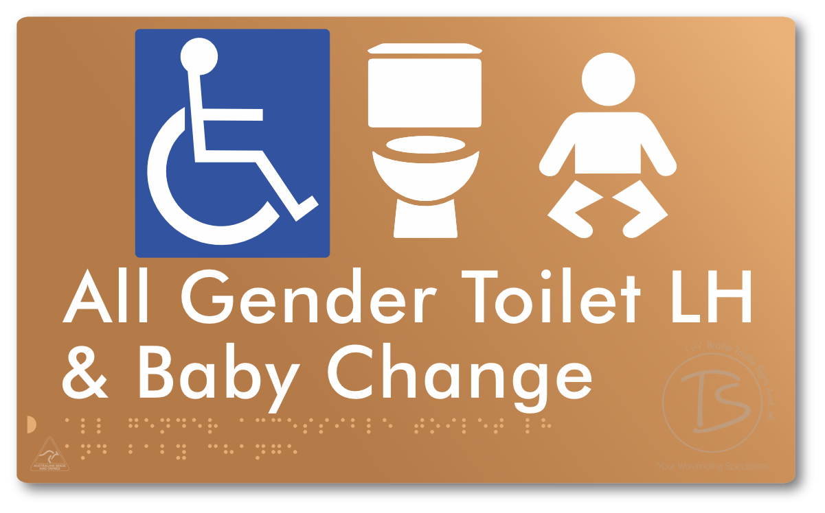 All Gender Accessible Toilet LH or RH & Baby Change