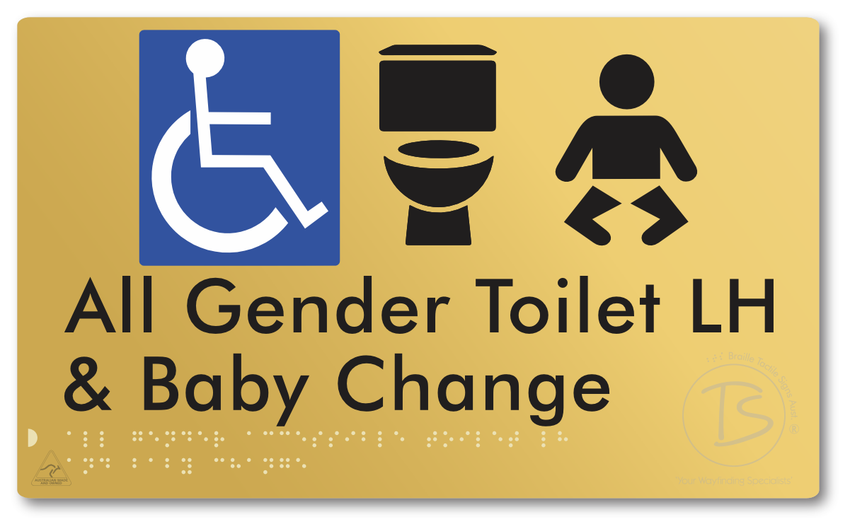 All Gender Accessible Toilet LH or RH & Baby Change