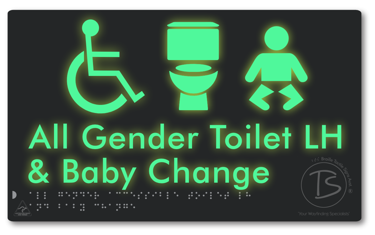 All Gender Accessible Toilet LH or RH & Baby Change