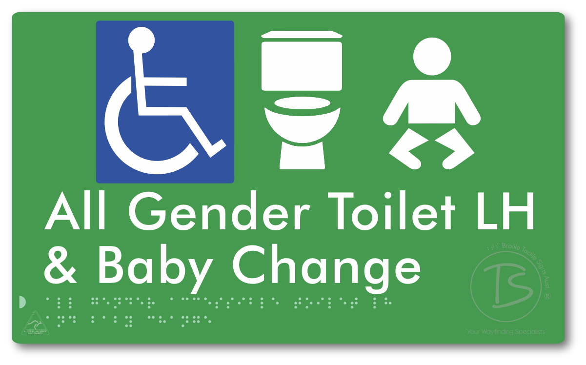 All Gender Accessible Toilet LH or RH & Baby Change