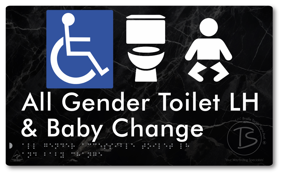 All Gender Accessible Toilet LH or RH & Baby Change