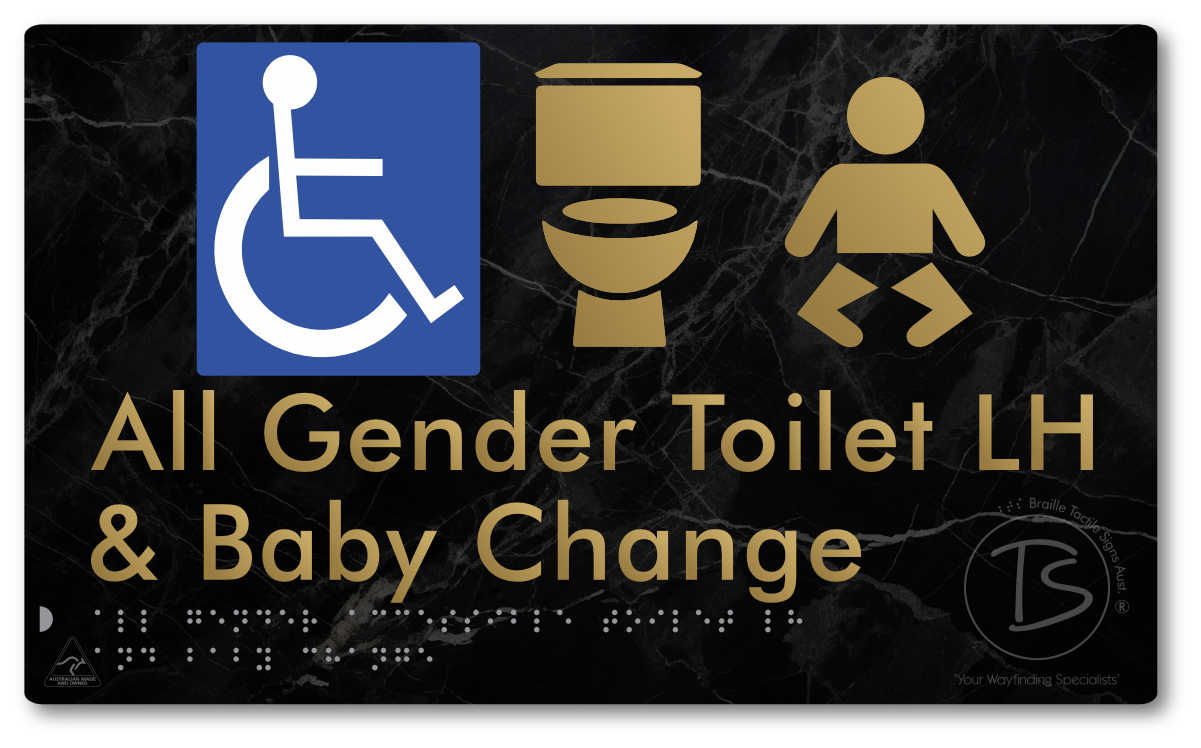 All Gender Accessible Toilet LH or RH & Baby Change
