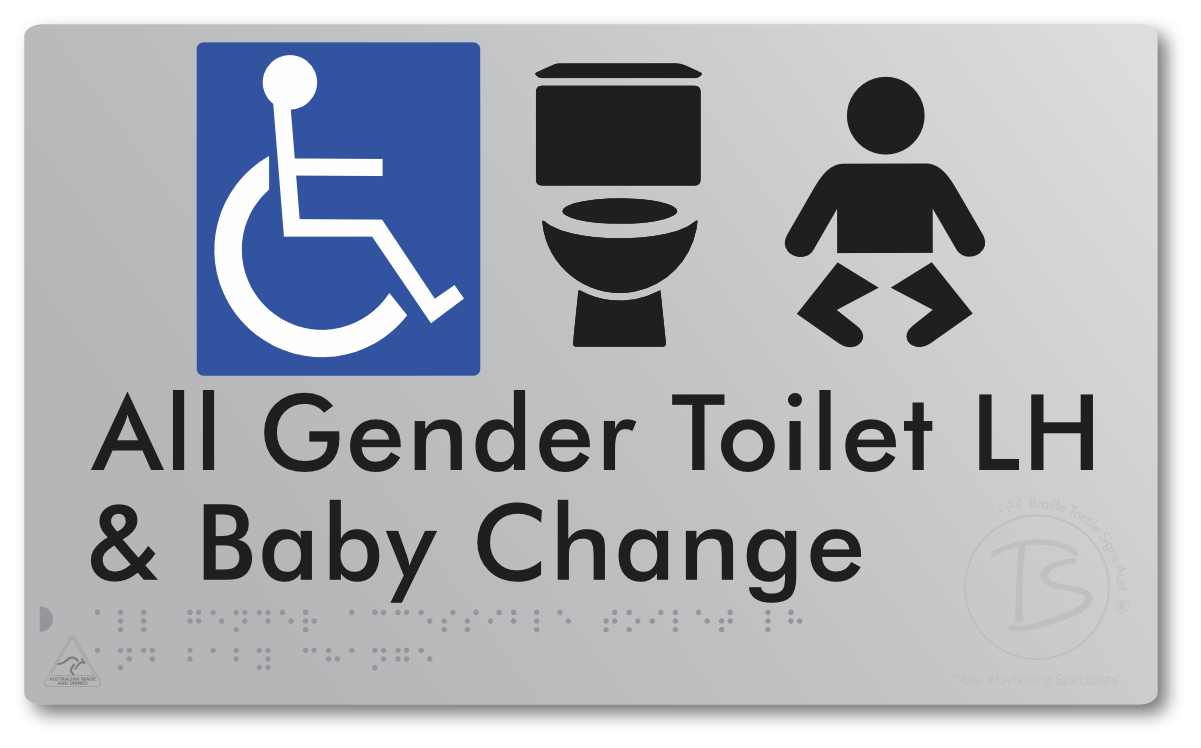 All Gender Accessible Toilet LH or RH & Baby Change