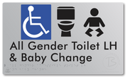 All Gender Accessible Toilet LH or RH & Baby Change