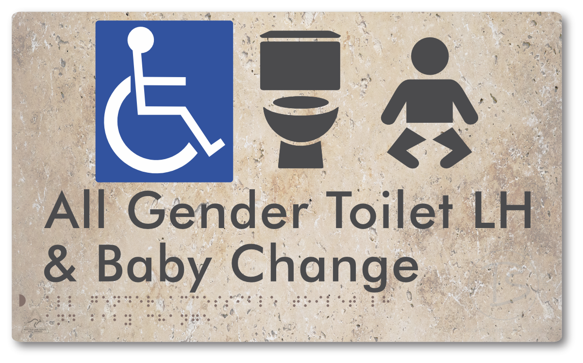 All Gender Accessible Toilet LH or RH & Baby Change
