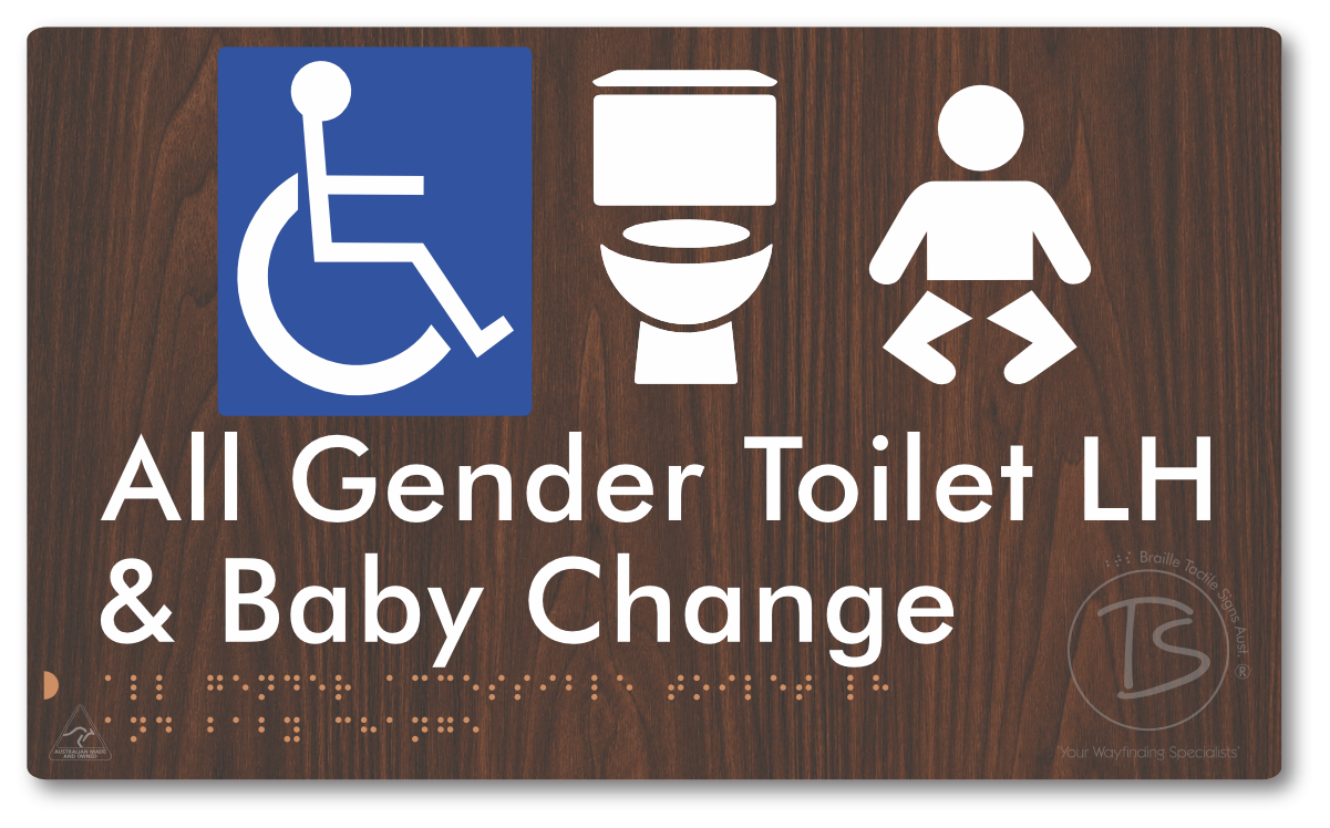 All Gender Accessible Toilet LH or RH & Baby Change