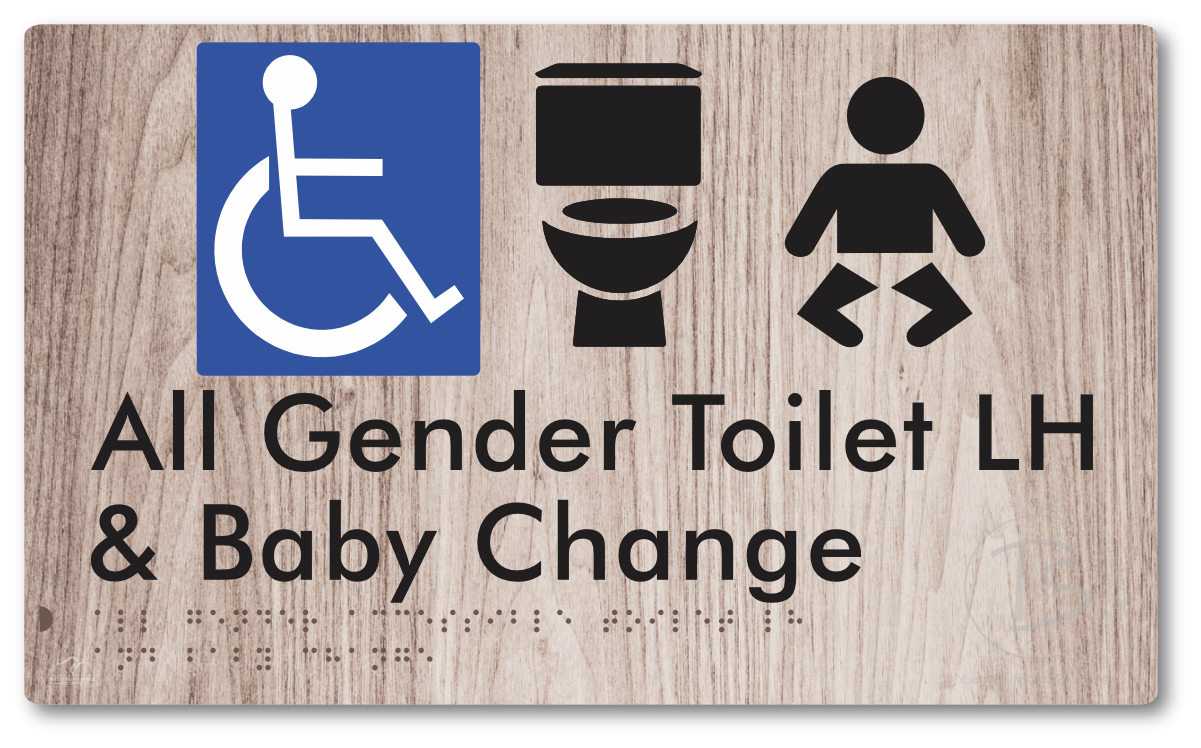 All Gender Accessible Toilet LH or RH & Baby Change