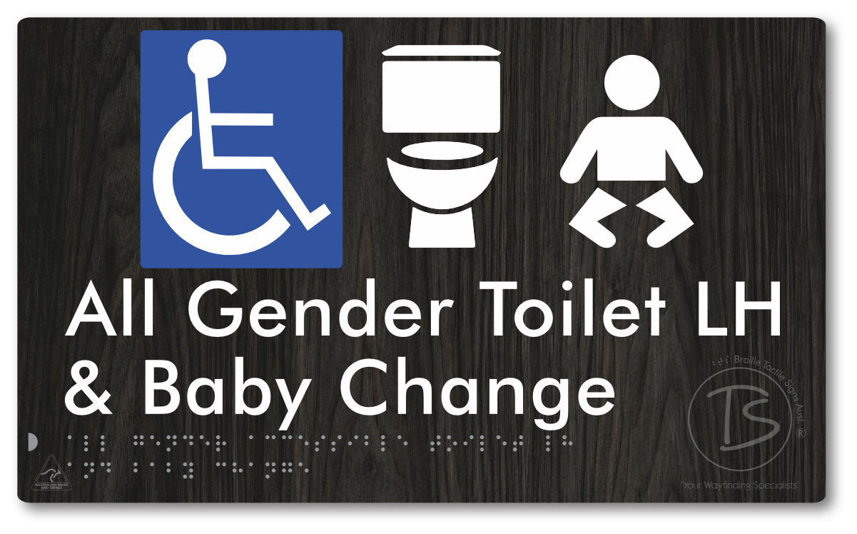 All Gender Accessible Toilet LH or RH & Baby Change