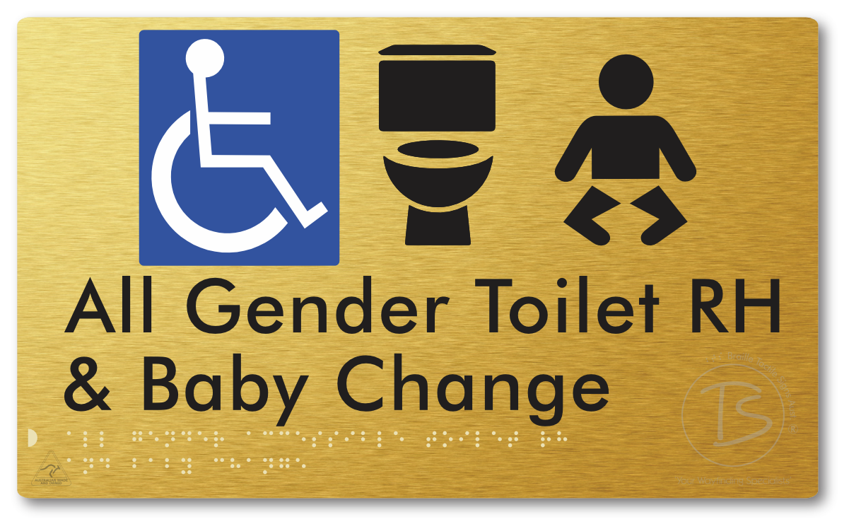 All Gender Accessible Toilet LH or RH & Baby Change