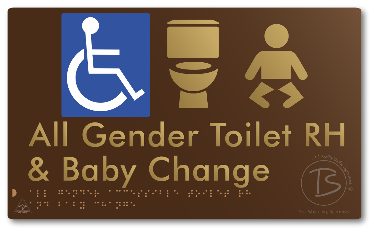 All Gender Accessible Toilet LH or RH & Baby Change