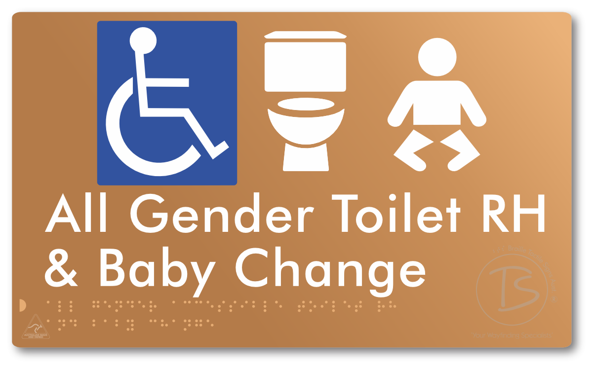 All Gender Accessible Toilet LH or RH & Baby Change