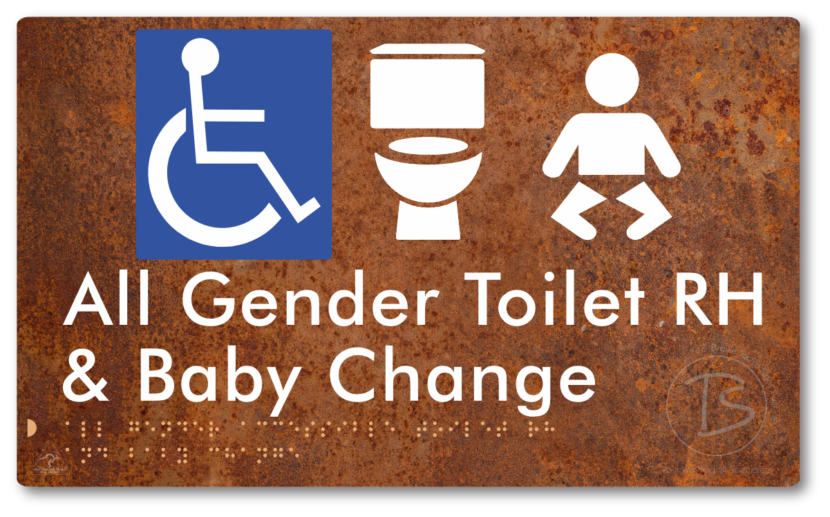 All Gender Accessible Toilet LH or RH & Baby Change