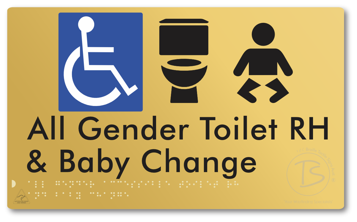All Gender Accessible Toilet LH or RH & Baby Change