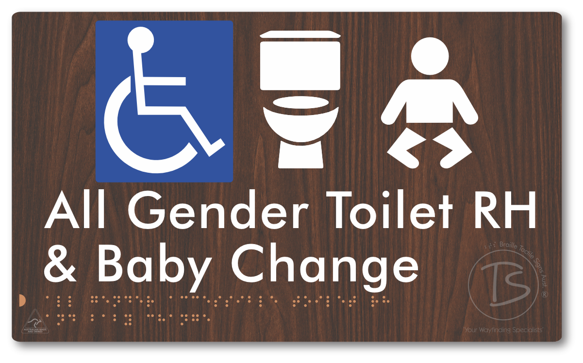 All Gender Accessible Toilet LH or RH & Baby Change