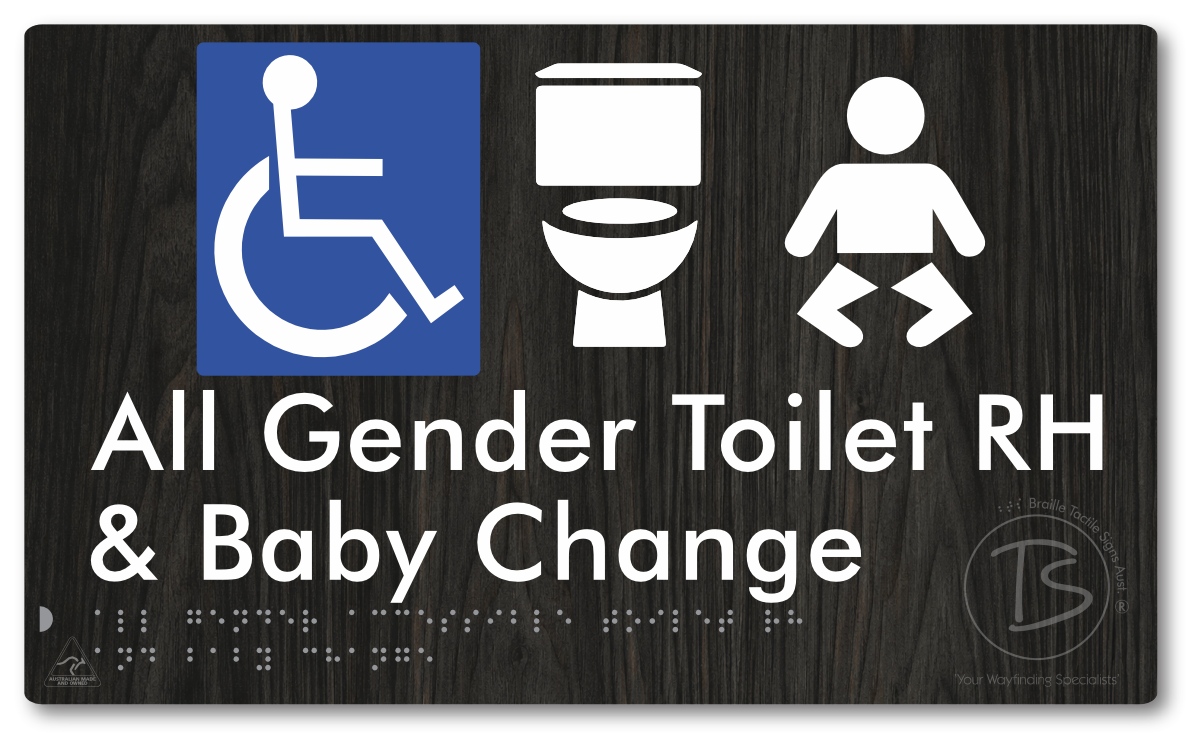 All Gender Accessible Toilet LH or RH & Baby Change