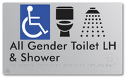 All Gender Accessible Toilet LH or RH & Shower