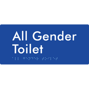 All Gender Toilet - Braille Tactile Signs Aust.