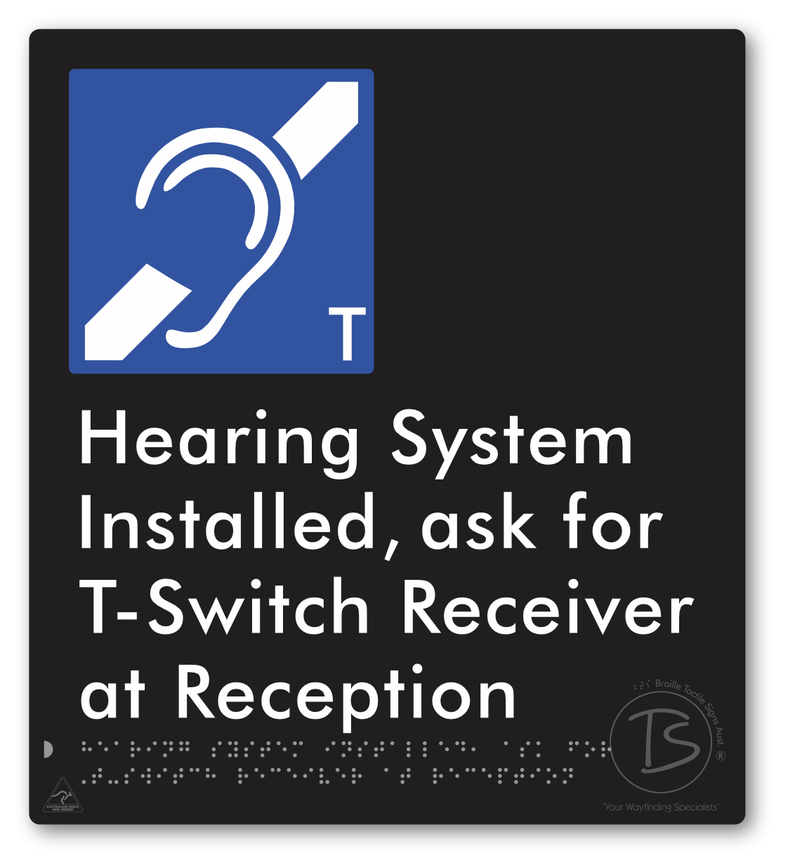 Hearing System Installed ask For T-Switch Receiver at Reception_AudioT