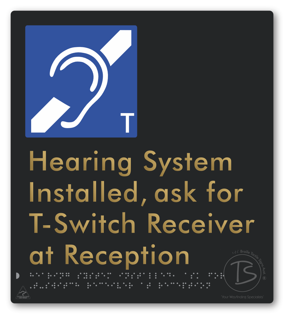 Hearing System Installed ask For T-Switch Receiver at Reception_AudioT