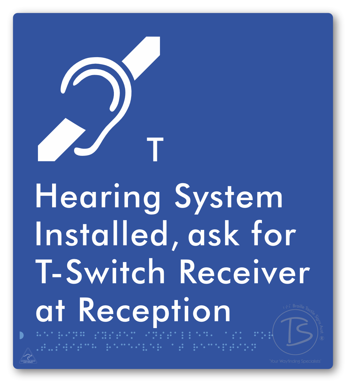 Hearing System Installed ask For T-Switch Receiver at Reception_AudioT